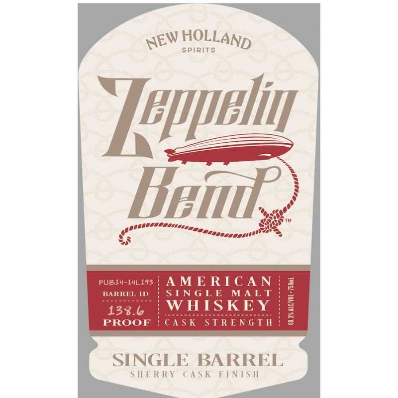 Zeppelin Bend: Single Barrel Sherry Cask Finish American Single Malt Whiskey