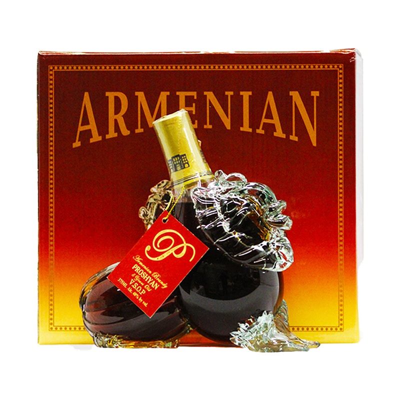 Armenian Figurine Lion 5 Year Aged VSOP Brandy 375ml