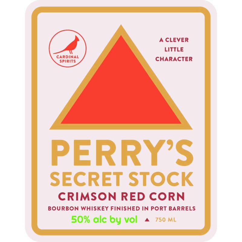 Cardinal Spirits Perrys Secret Stock Crimson Red Corn Bourbon Whiskey