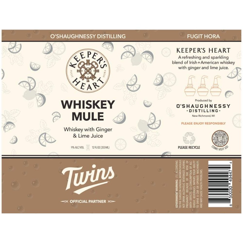 Keepers Heart Minnesota Twins Whiskey Mule Canned Cocktail 355ml