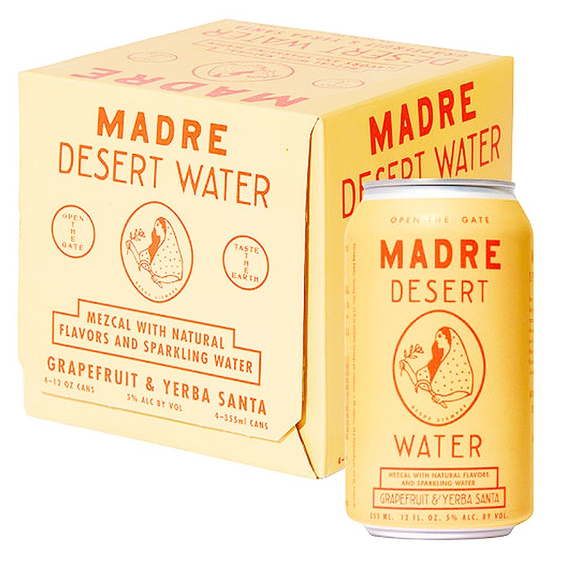 Madre Desert Water – Grapefruit & Yerba Santa w/ Mezcal Cocktail 355ml (4 Pk)