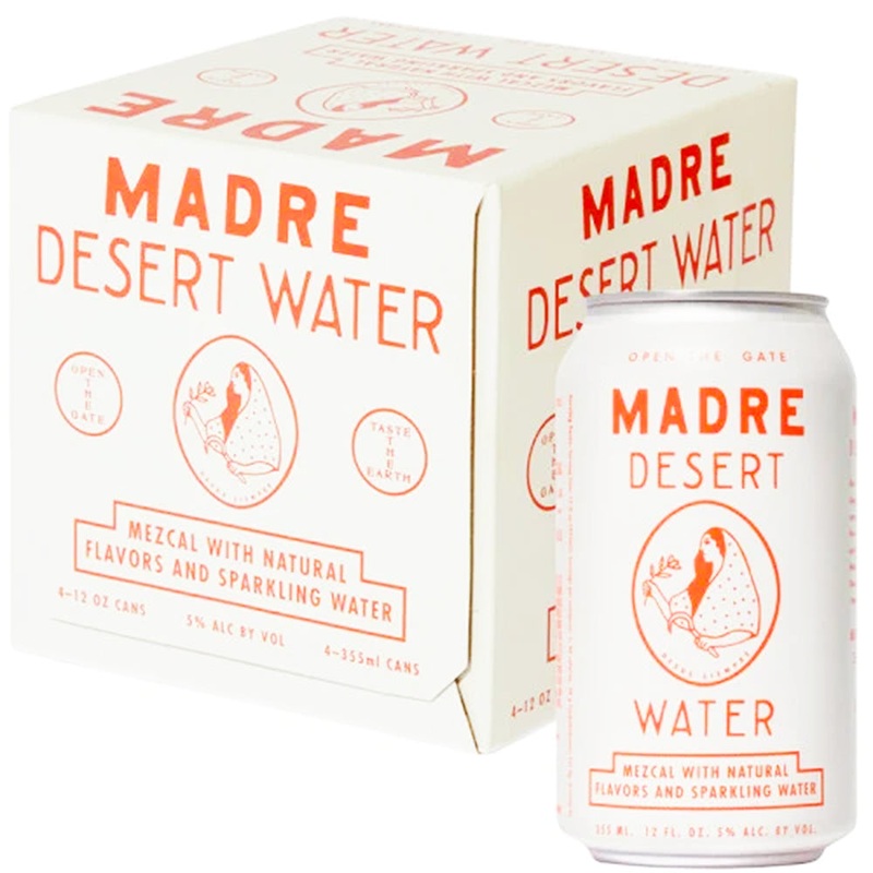 Madre Desert Water – Mezcal w/ Natural Flavors & Sparkling Water Cocktail 355ml (4 Pk)