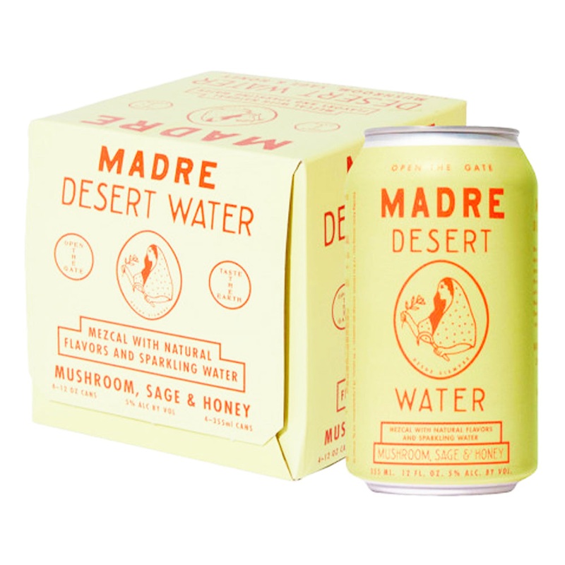 Madre Desert Water – Mushroom, Sage, & Honey w/ Mezcal Cocktail 355ml (4 Pk)