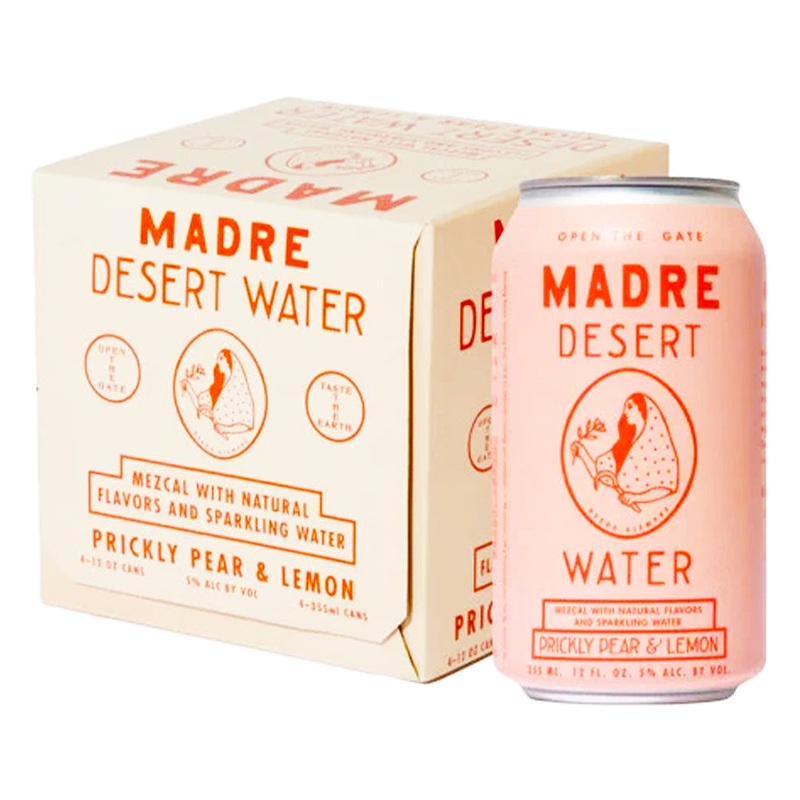 Madre Desert Water – Prickly Pear & Lemon w/ Mezcal Cocktail 355ml (4 Pk)