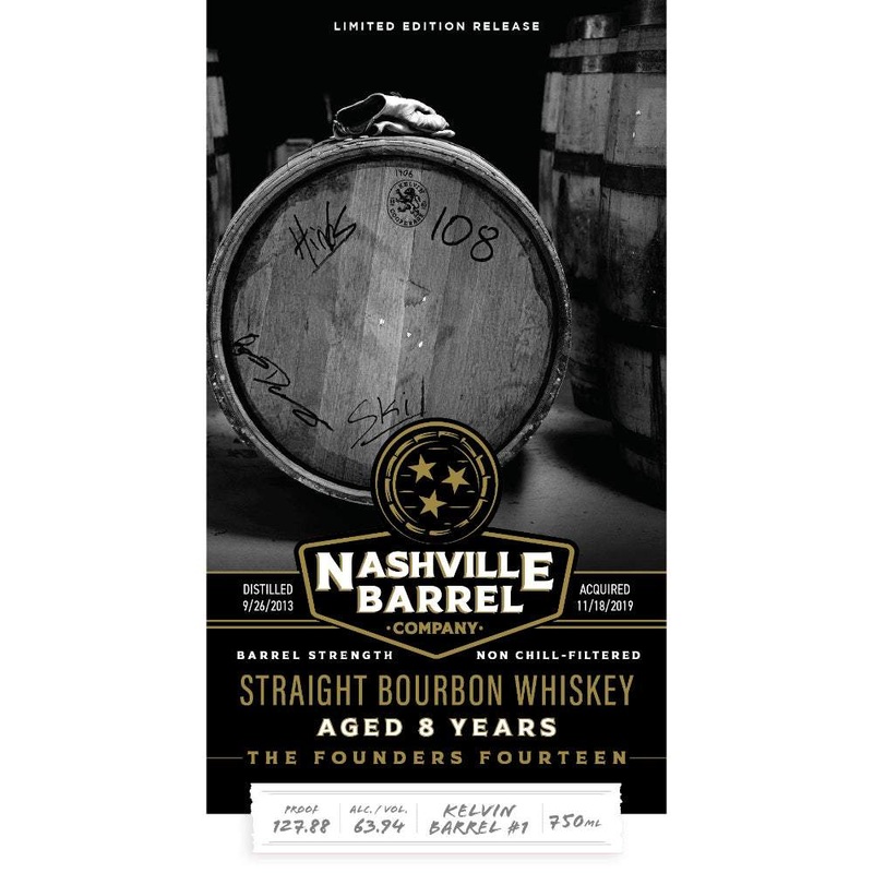 Nashville Barrel Company The Founders Fourteen 8 Year Old Straight Bourbon Whiskey