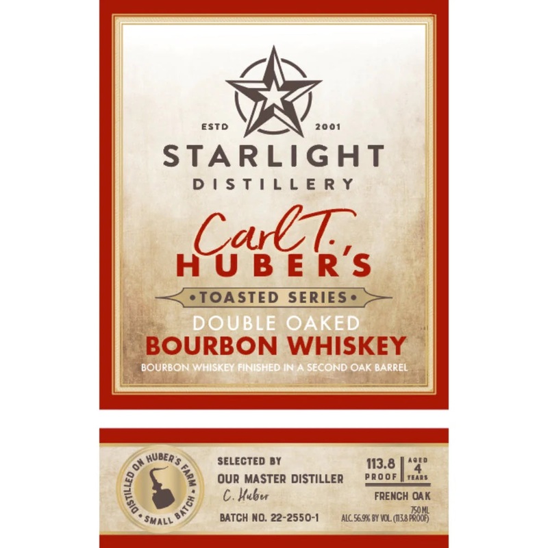 Starlight Carl T. Huber’s Toasted Series Double Oaked Bourbon Whiskey