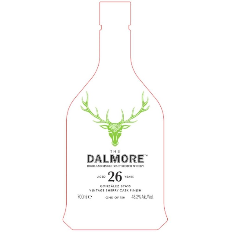 The Dalmore Gonzalez Byass 26 Year Old Vintage Sherry Cask Finished Scotch 700ml