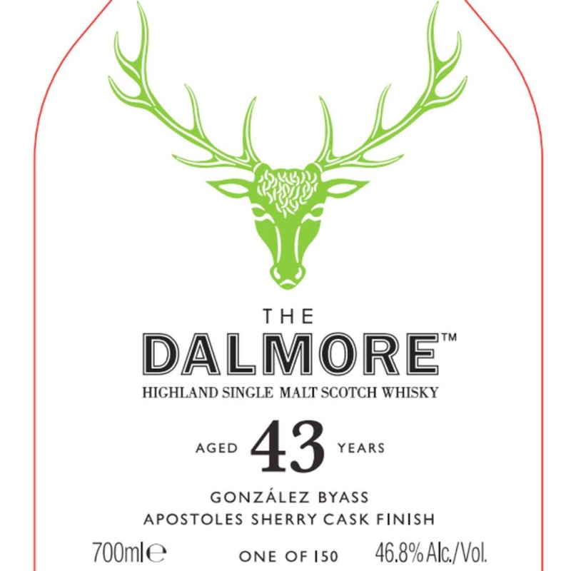 The Dalmore Gonzlez Byass Apostoles 43 Year Aged Sherry Cask Finished Scotch 700ml