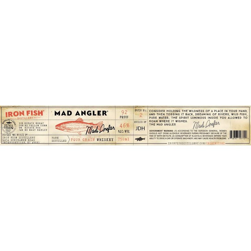 Iron Fish Mad Angler Four Grain Batch #2 American Whiskey