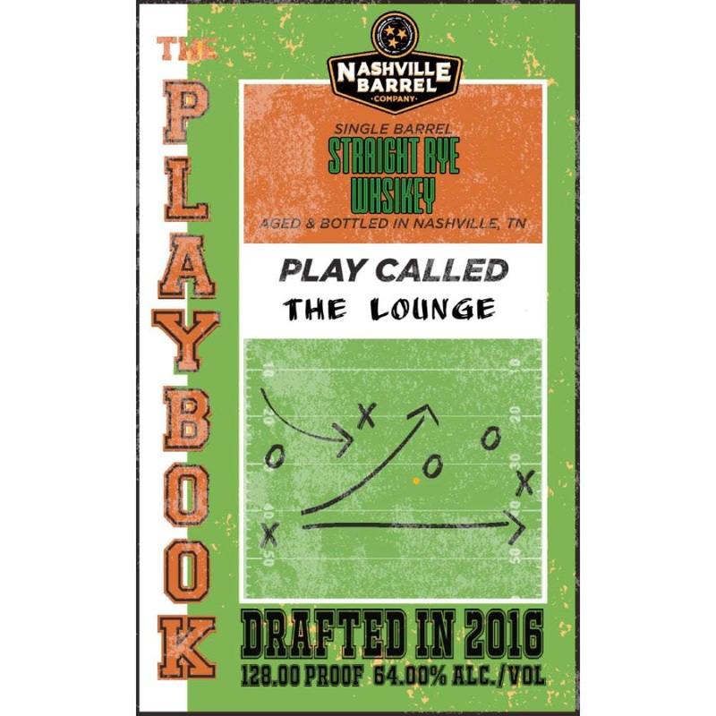 Nashville Barrel Company Play Called Lounge Straight Rye Whiskey