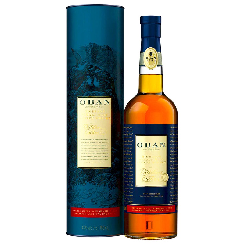 Oban Distillers Edition Double Matured Montilla Fino Sherry Cask Wood Single Malt Scotch Whisky