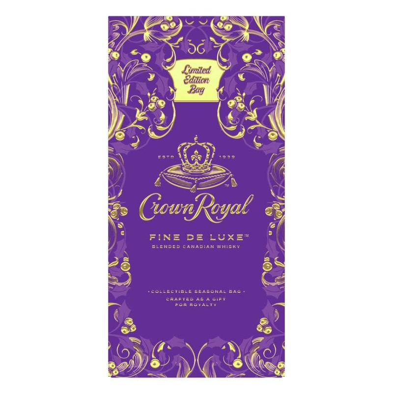 Crown Royal Fine De Luxe Limited Edition Holiday Bag