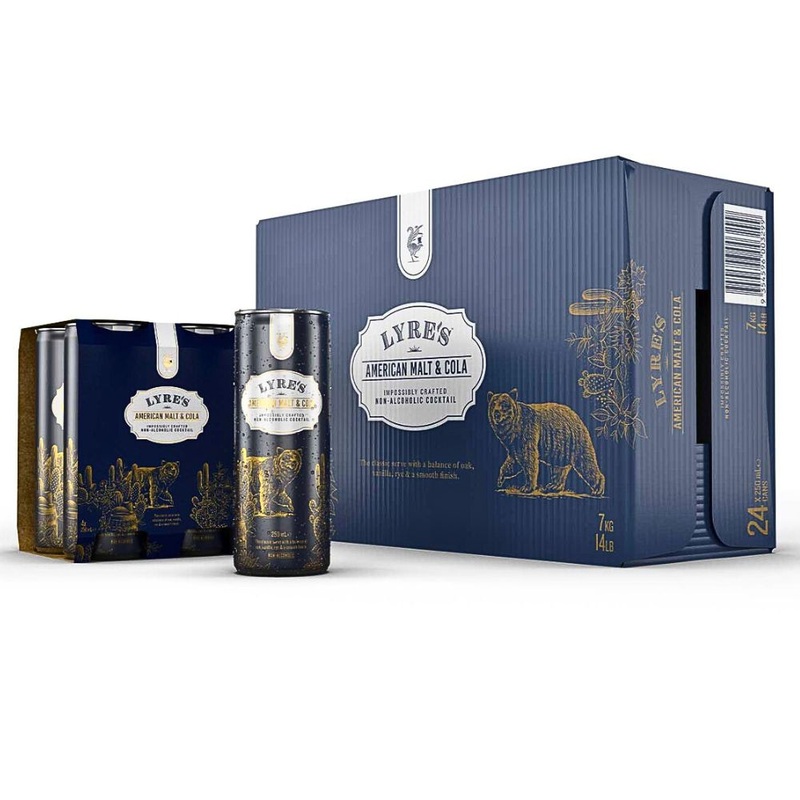 Lyre’s American Malt & Cola Non-Alcoholic Cocktail 250ml (4 Pk)
