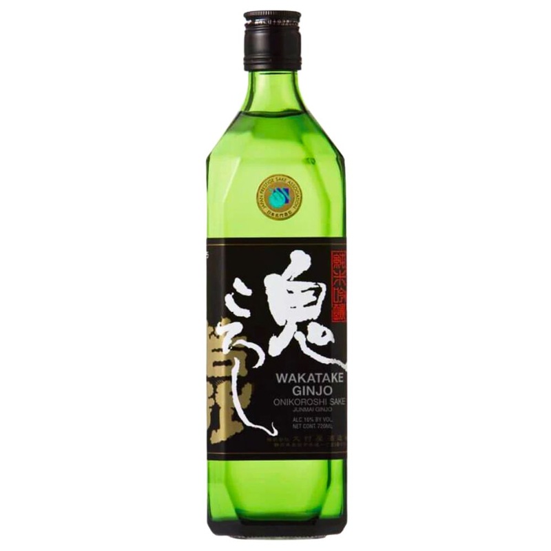 Wakatake Ginjo Onikoroshi Sake 720ml