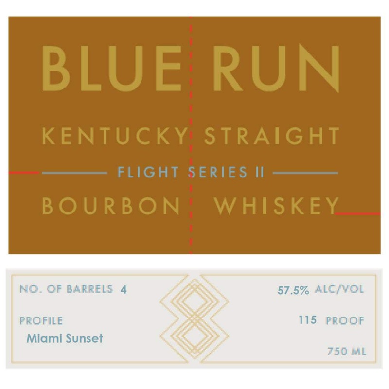 Blue Run Flight Series II Miami Sunset Bourbon Whiskey