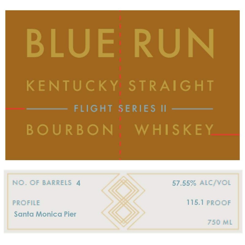 Blue Run Flight Series II Santa Monica Pier Bourbon Whiskey