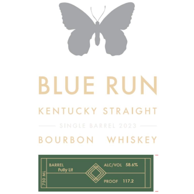 Blue Run Fully Lit Single Barrel Bourbon 2023
