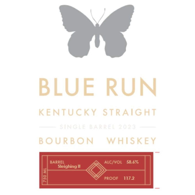Blue Run Sleighing It Single Barrel Bourbon 2023