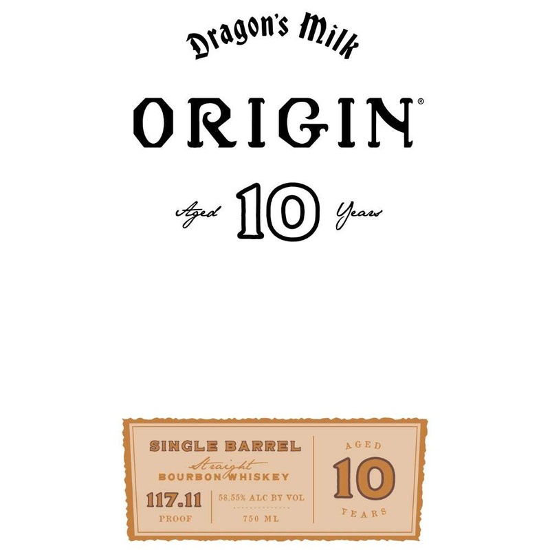 Dragons Milk Origin 10 Year Old Single Barrel Bourbon Whiskey