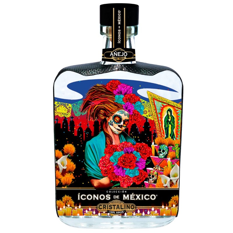 Iconos De Mexico Catrina Cristalino Anejo Tequila