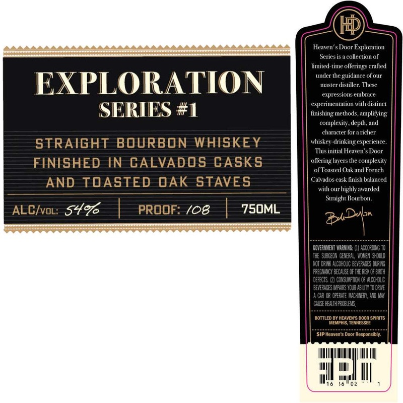 Heavens Door Exploration Series No. 1 Bourbon Whiskey