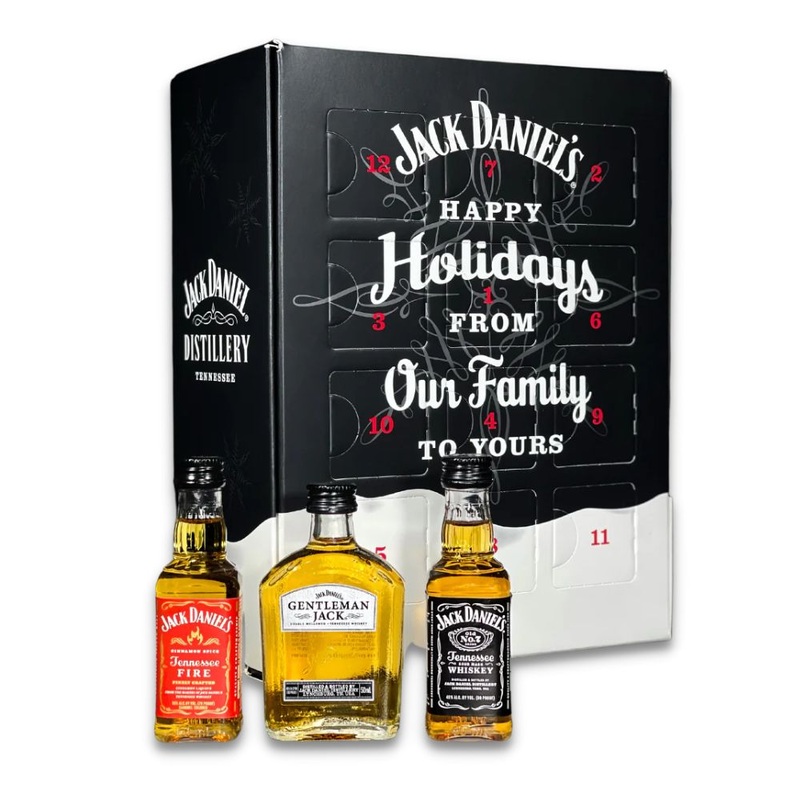 Jack Daniels Holiday Countdown Advent Calendar 12 Days of Christmas 2023 Gift Pack