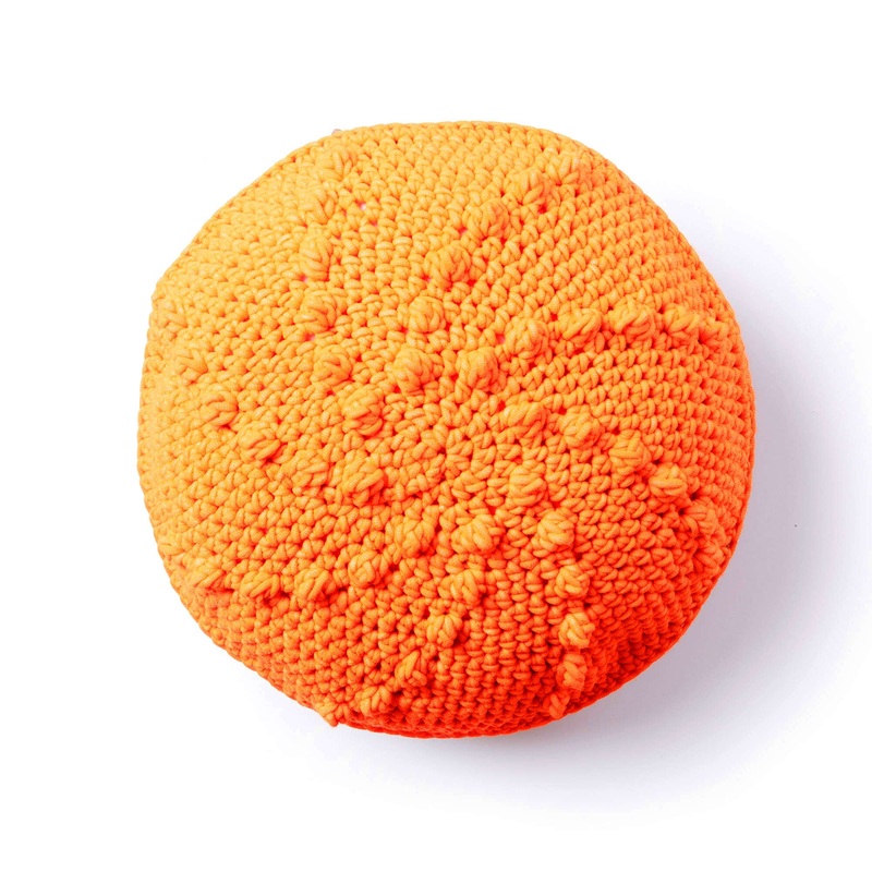 Bernat Bobble Go Round Crochet Pillow