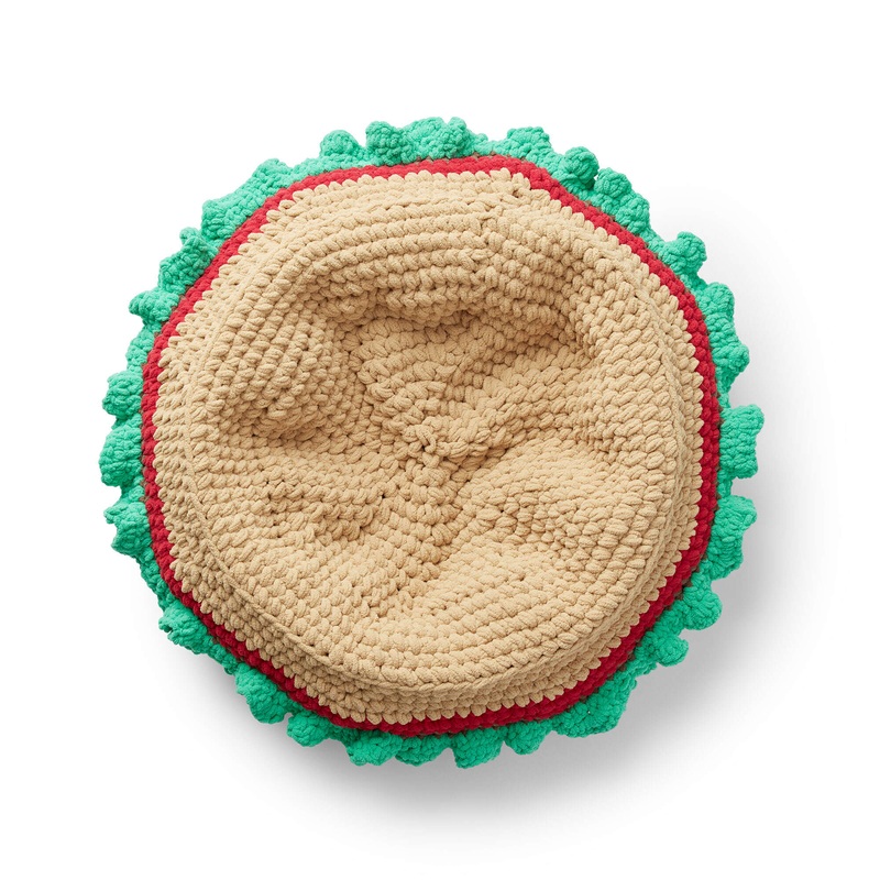 Bernat Crochet Burger Pet Bed|Single Size