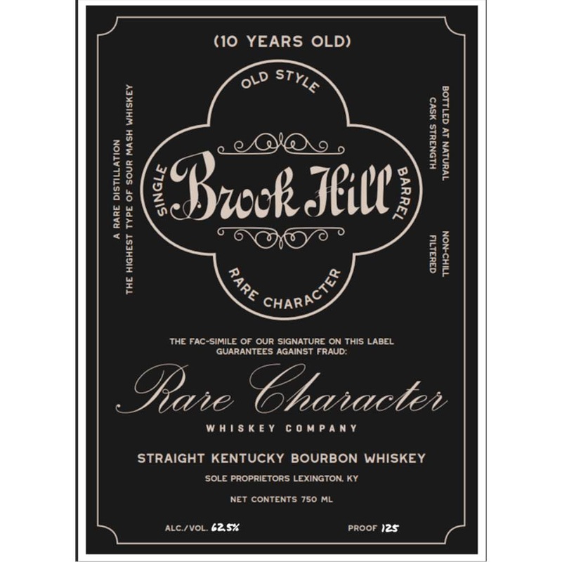Brook Hill 10 Year Old Straight Bourbon