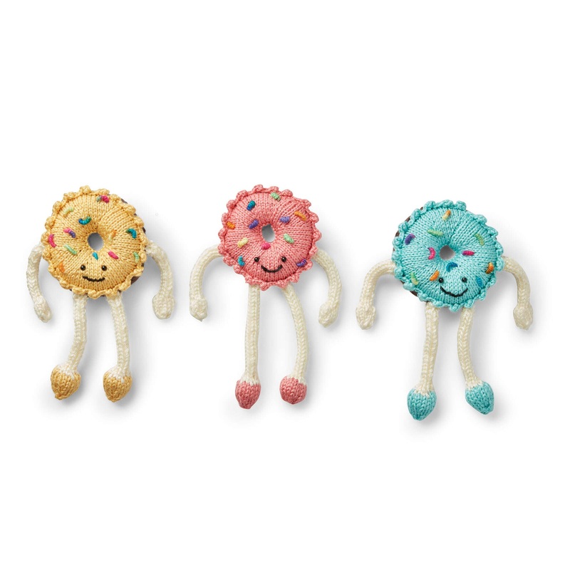 Caron Sweet Knit Donut Toy|Sunshine|Robin’s Egg|Strawberry