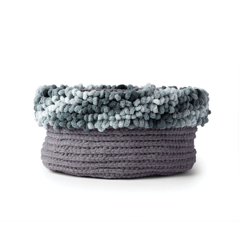 Bernat Alize EZ Loopy Edge Crochet Basket
