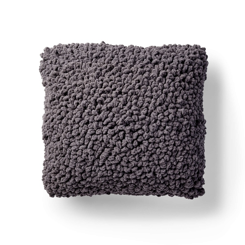 Bernat Astrakhan Loop Crochet Pillow