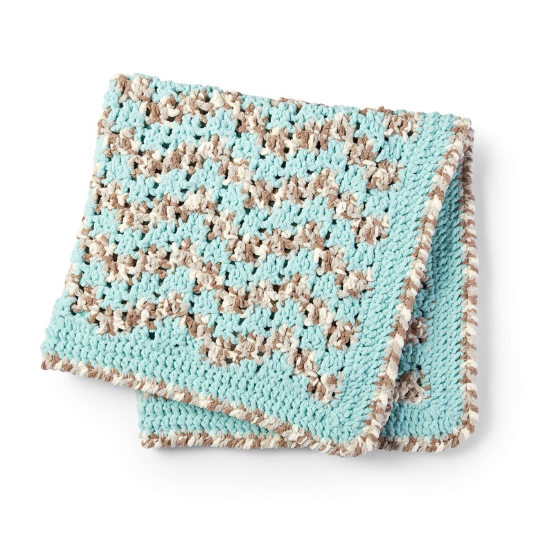 Bernat Baby Bargello Crochet Blanket