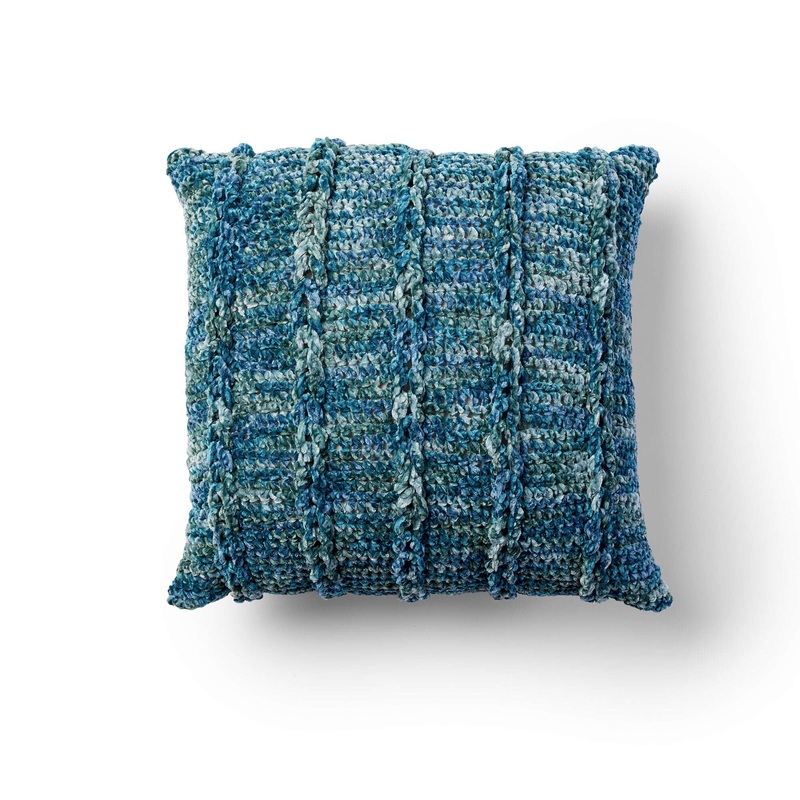 Bernat Braidy Bunch Crochet Pillow