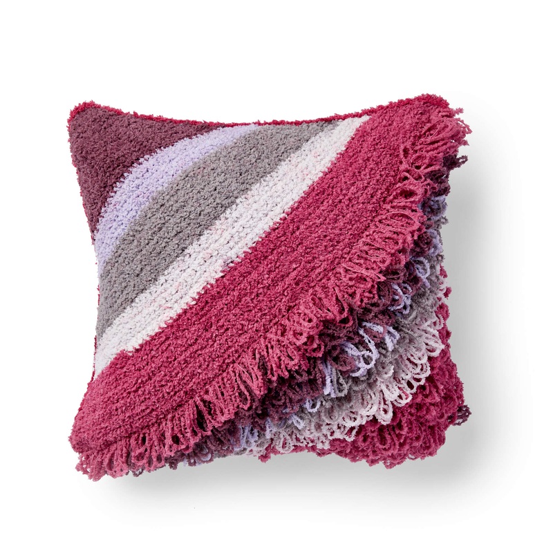 Bernat Breezy Loop Crochet Cushion