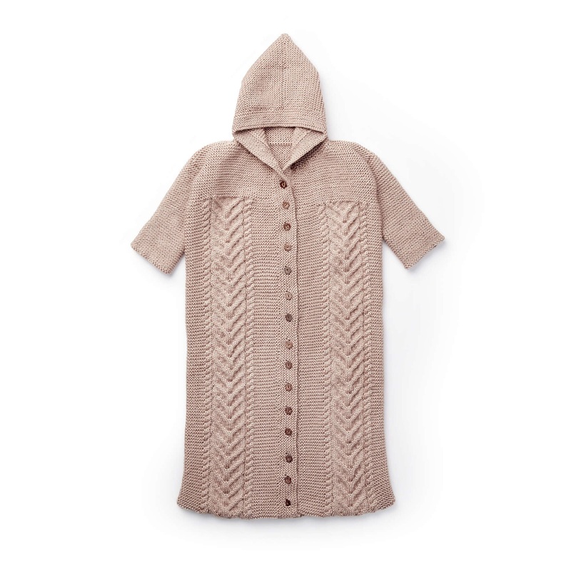 Bernat Cable Knit Bunting Bag|Single Size