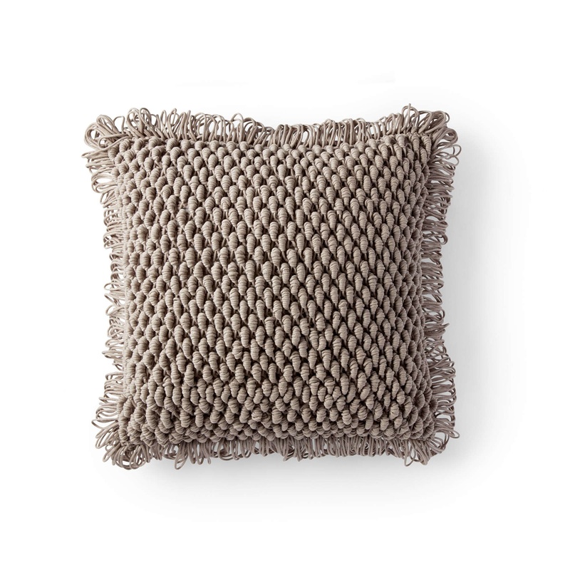 Bernat Bullion Loop Crochet Pillow