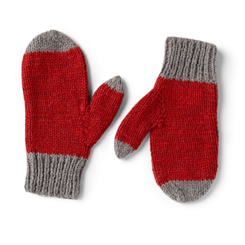 Red Heart Rita’s Family Knit Mitts