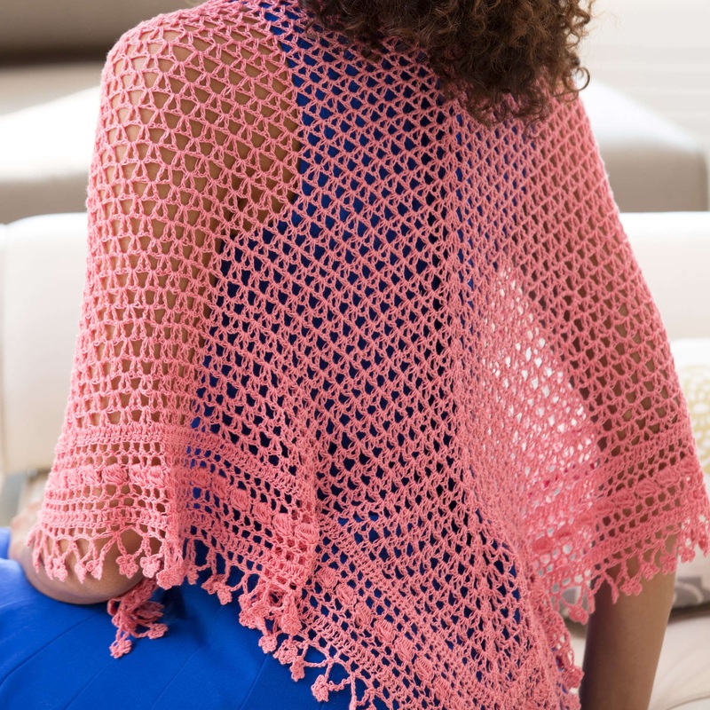 Aunt Lydia’s Crochet Fleur de Lis Shawl