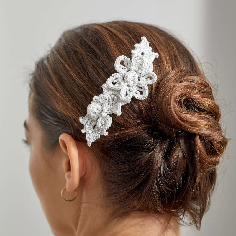 Aunt Lydia’s Crochet Floral Hair Comb