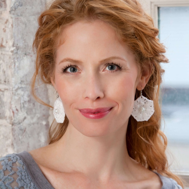 Aunt Lydia’s Crochet Mini Doily Earrings