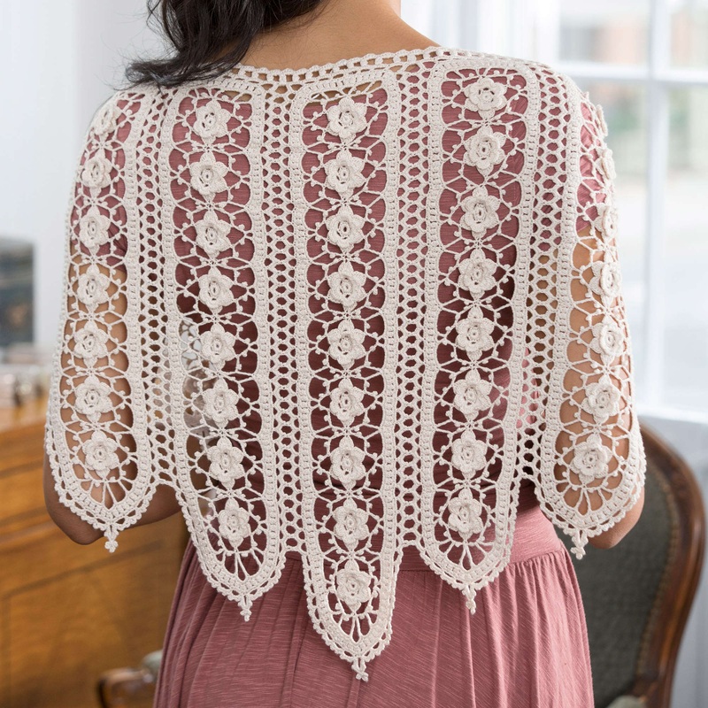 Aunt Lydia’s Crochet Wild Rose Shawl