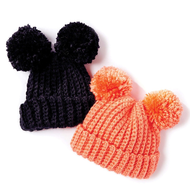 Bernat Adorable Pompom Crochet Hat