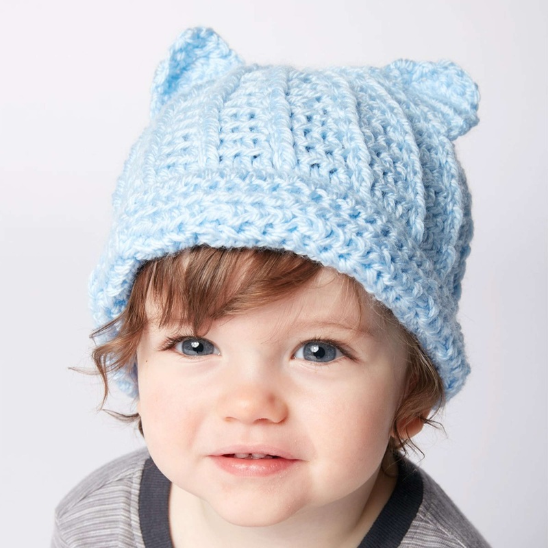 Bernat Baby Crochet Kitty Hat|Single Size