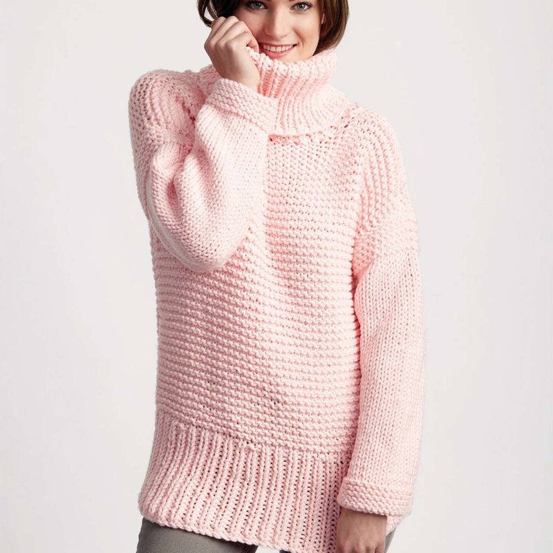 Bernat Big Box Knit Pullover|L|M|XL|XS/S|2XL/3XL|4/5 XL|Large|Medium|2/3 XL