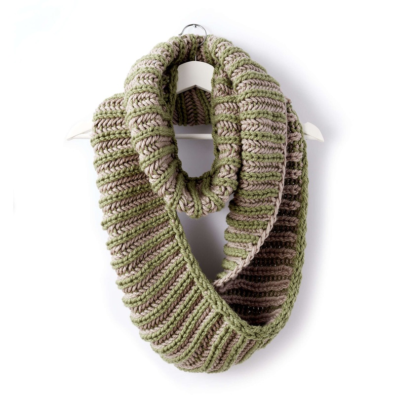 Bernat Brioche Accent Knit Cowl