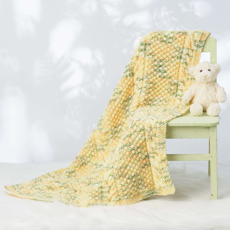 Bernat Cable Knit Baby Blanket
