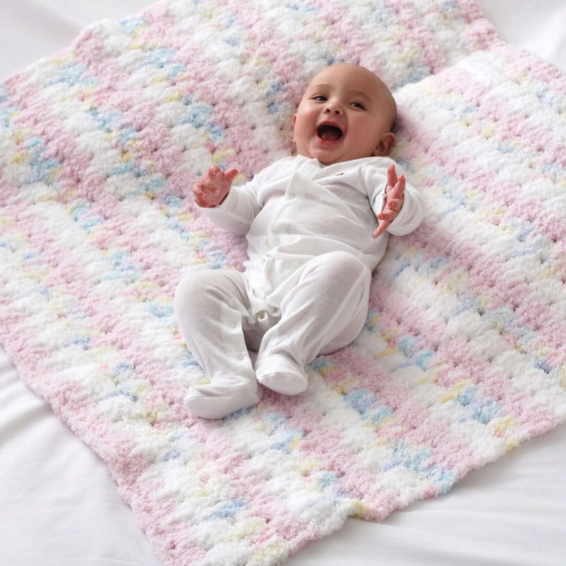 Bernat Clusters Crochet Baby Blanket