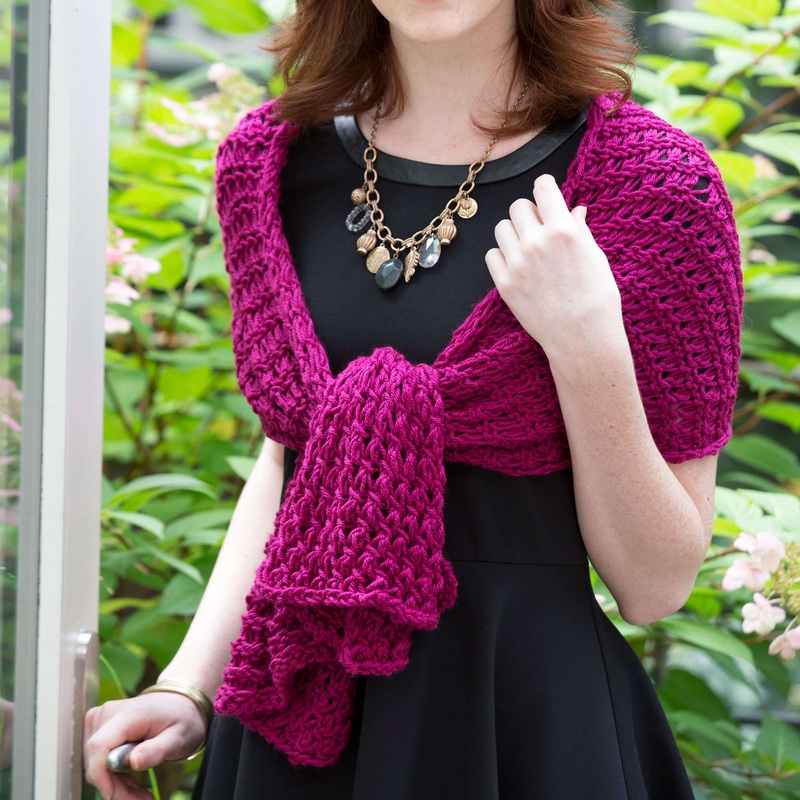 Red Heart Knit 8-Hour Shawl|Single Size
