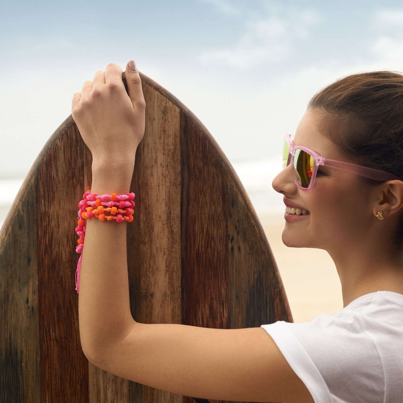 Red Heart Craft Beaded Friendship Bracelet